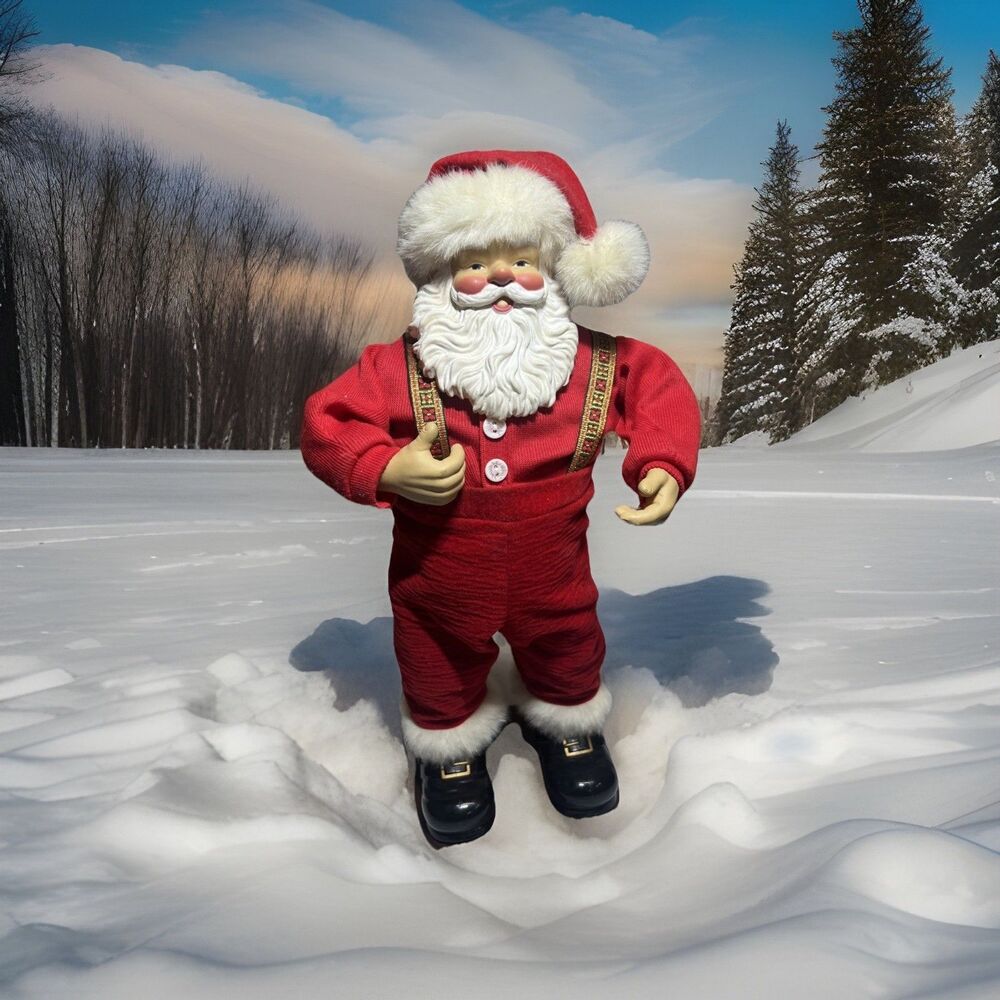 Jingle Bell Rock Santa Claus 16" Christmas Fantasy 1998 Not Tested no cord